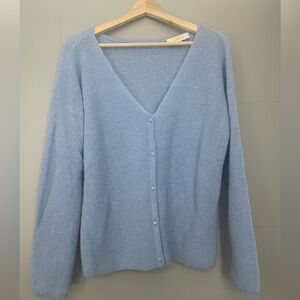 NWOT Light blue Sézane Barry Cardigan in medium (measurements in photos).